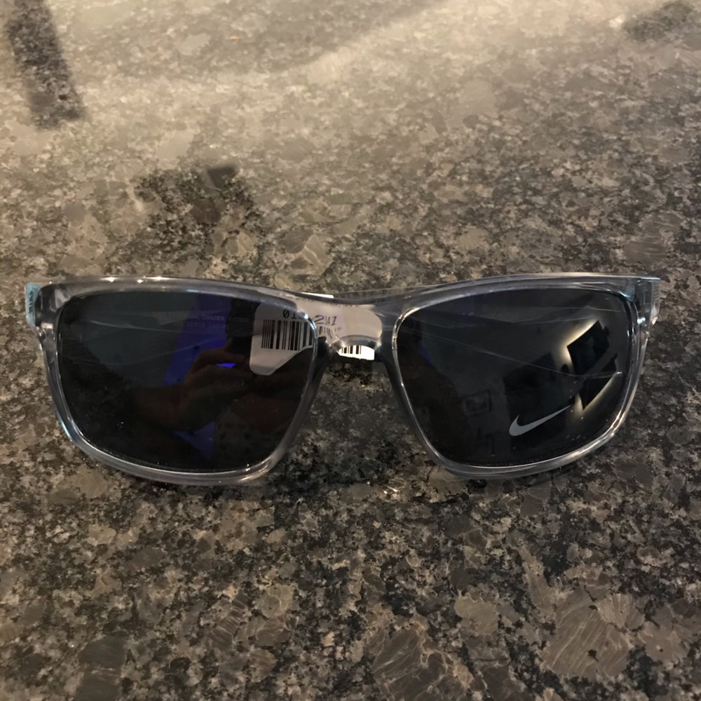 NWT Authentic Nike Clear Gray Sunglasses